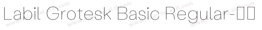 Labil Grotesk Basic Regular字体转换